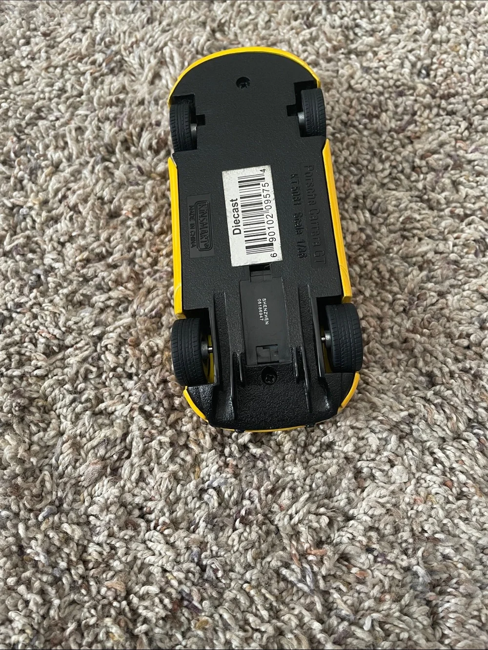 Yellow Porsche Carrera GT 5” Diecast Model